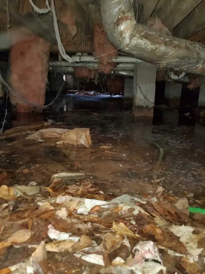 Crawl space flood assessment for Commercial Water Damage Restoration in Fort Walton Beach